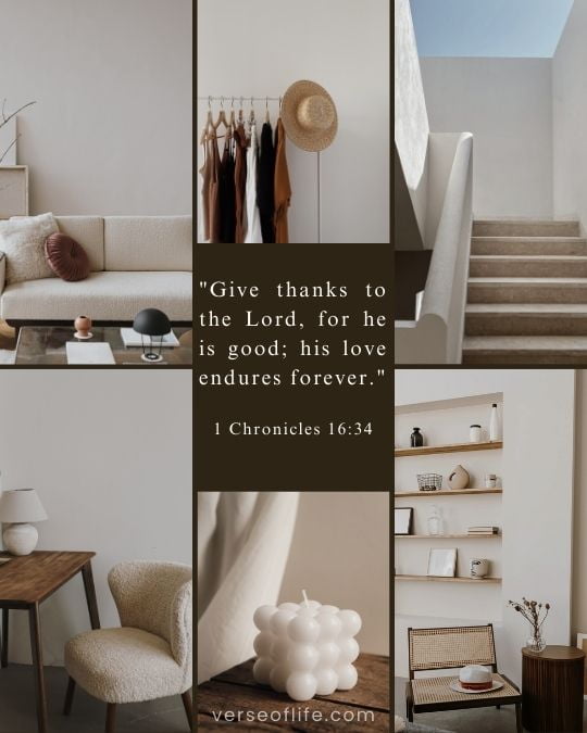 1 Chronicles 16_34 60 Bible Verses to Bless Your New Home
