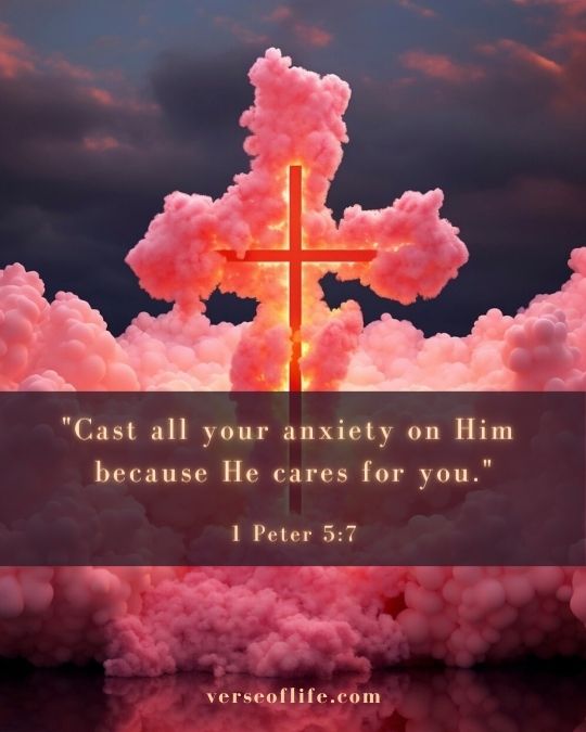 1 Peter 5_7 50 Comforting Bible Verses for a Blessed Journey to Motherhood