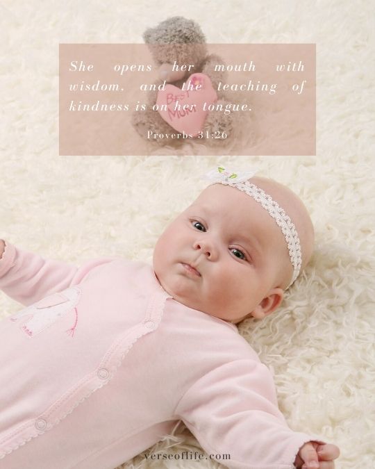 Proverbs 31_26 bible verses for baby girl shower