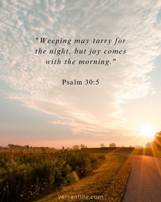 Psalm 30_5 in 60 Comforting Bible Verses for a Grieving Heart