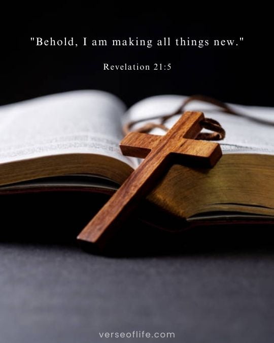 Revelation 21_5 in Comforting Bible Verses for Promises of Restoration
