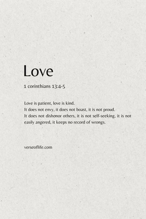 1 corinthians 13_4-5 Minimalist Bible verse