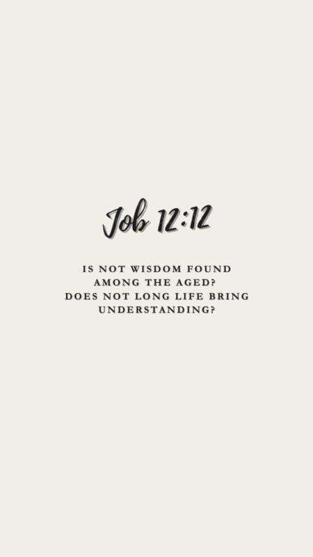 Job 12 12 20 phone background bible verses 1