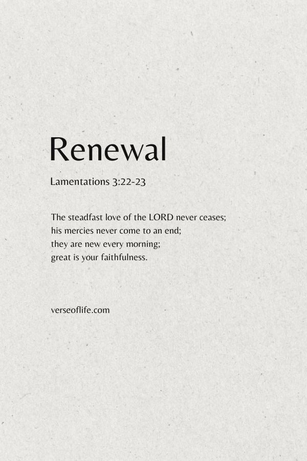 Lamentations 3 22 23 Minimalist Bible verse