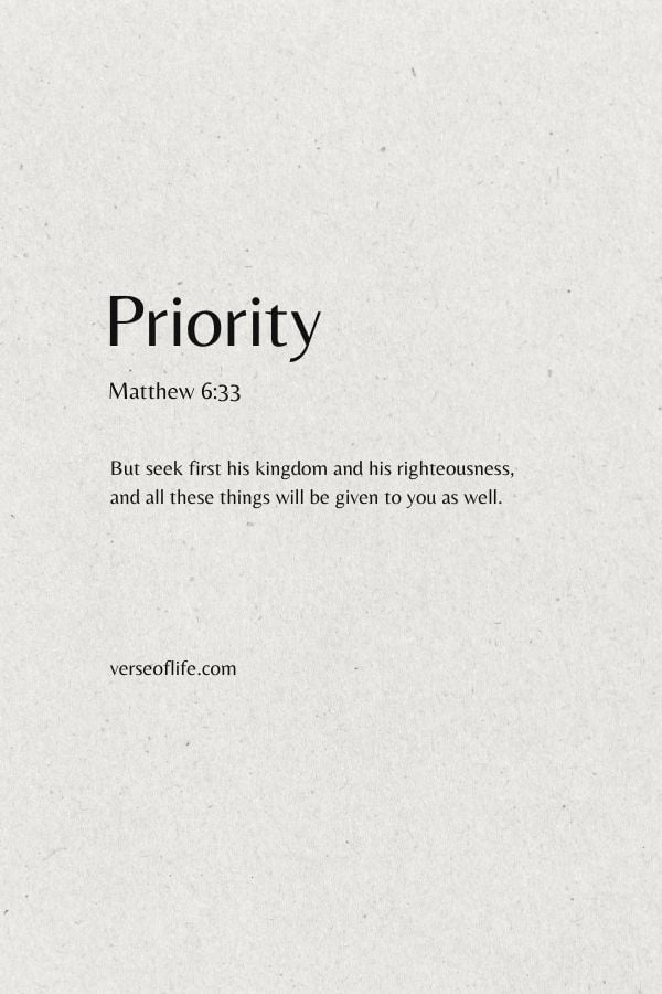 Matthew 6 33 Minimalist Bible verse
