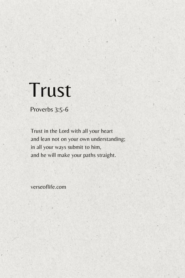 Proverbs 3 5 6 Minimalist Bible verse