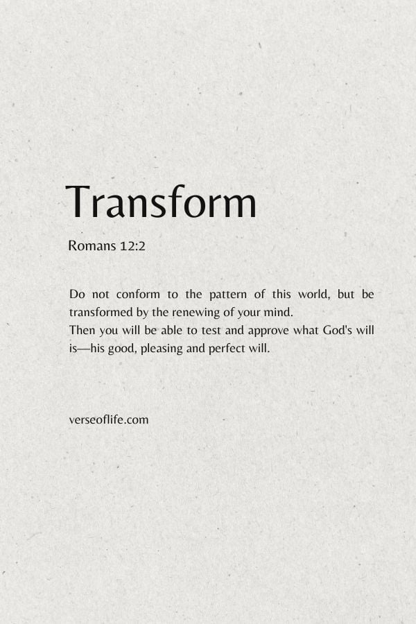 Romans 12 2 Minimalist Bible verse