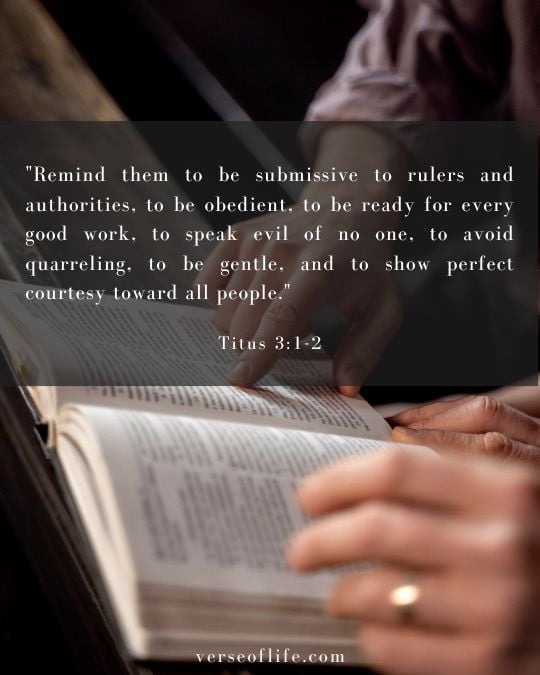 Titus 3_1-2 30 Powerful Bible Verses for Praying Over Country Elections