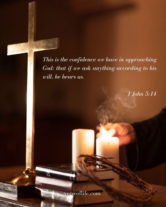 1 John 5_14 100 Bible Verses for Being Alone with God