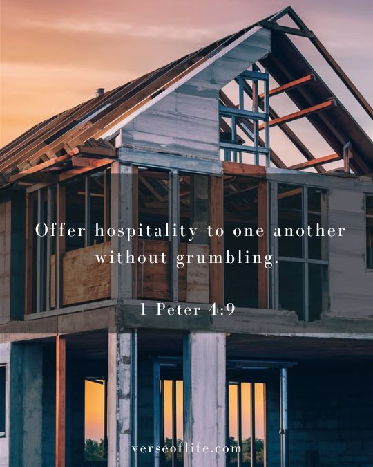1 Peter 4_9 50 Powerful Bible Verses to Build a Strong Foundation for Your Home