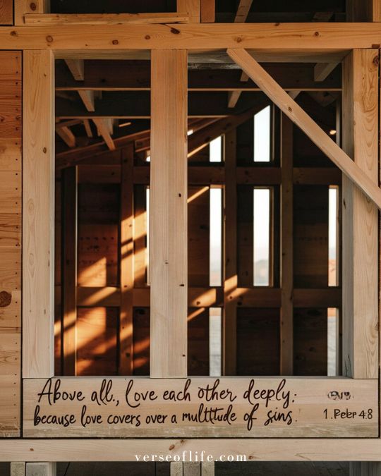 1 peter 4_8 50 Powerful Bible Verses to Build a Strong Foundation for Your Home