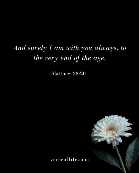 Matthew 28_20 Best Bible Verses for Losing a Loved One_ Finding Comfort in Scripture