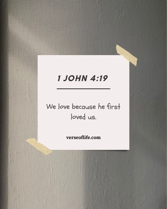 1 John 4_19 100 Bible Verses to Memorize