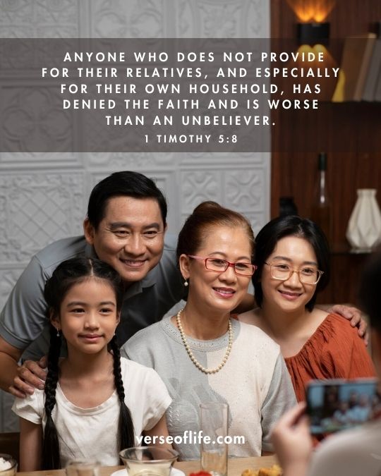 1 Timothy 5_8 Powerful Bible Verses About Family