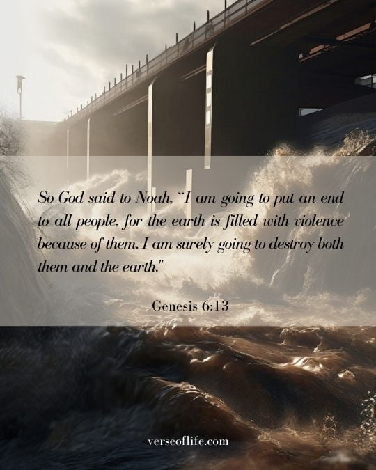 Genesis 6_13 Bible Verses About Noah and the Flood