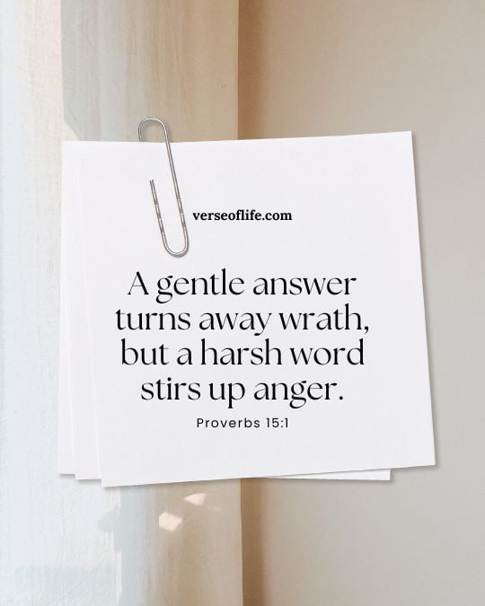 Proverbs 15_1 100 Bible Verses to Memorize