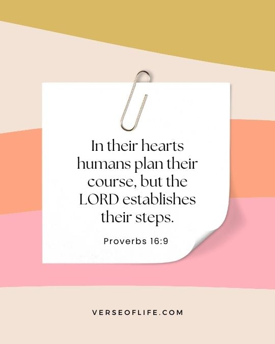 Proverbs 16_9 Bible Verses for Instagram Captions