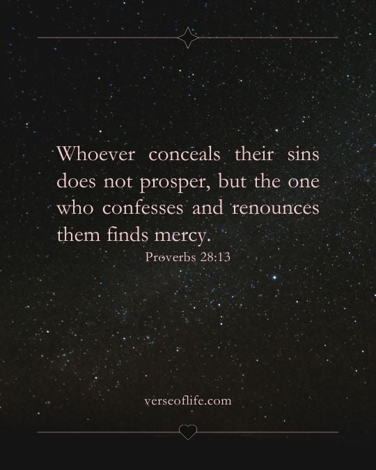 Proverbs 28_13 Bible Verses About Forgiveness