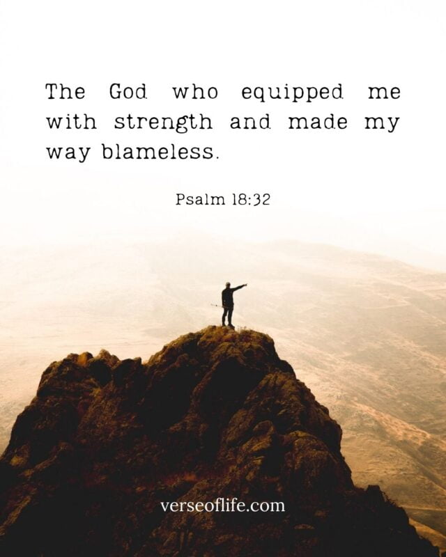 Psalm 18_32 - 60 Bible Verses About Exam Success_ Finding Strength and Guidance in Scripture