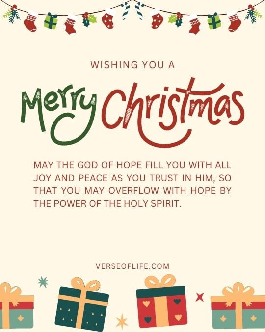 Romans 15_13 Best Christmas Bible Verses
