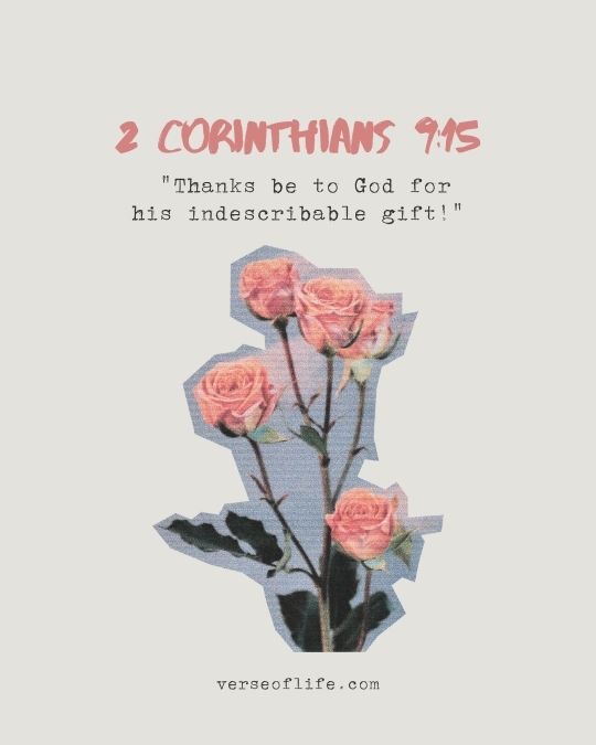 2 Corinthians 9_15 Powerful Bible Verses About Gratitude