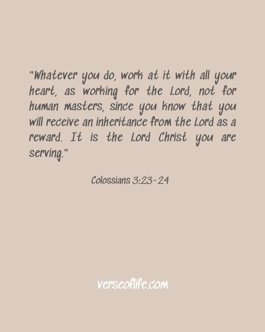 Colossians 3_23-24 bible verses for new year