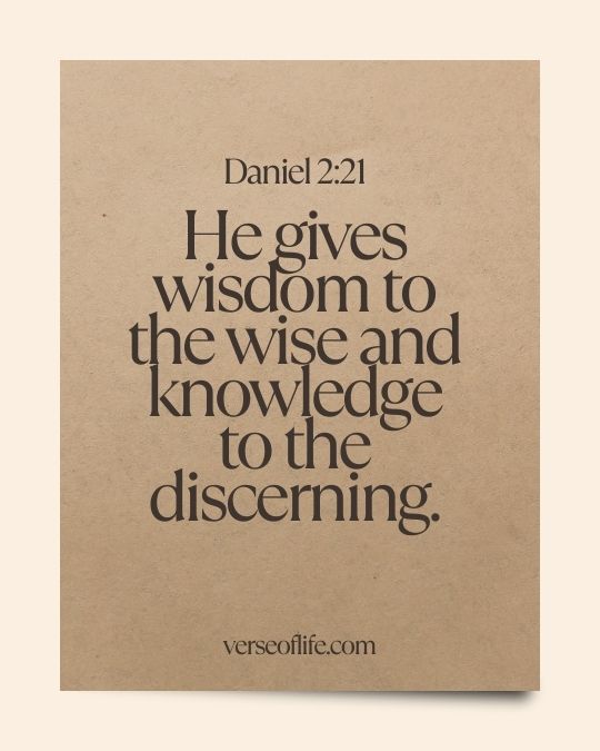 Daniel 2_21 Bible Verses for Graduation
