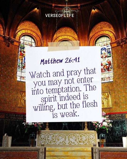 Matthew 26_41 Bible Verses About Self-Control
