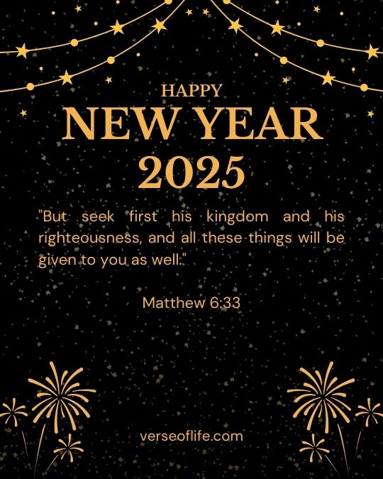 Matthew 6_33 bible verses for new year