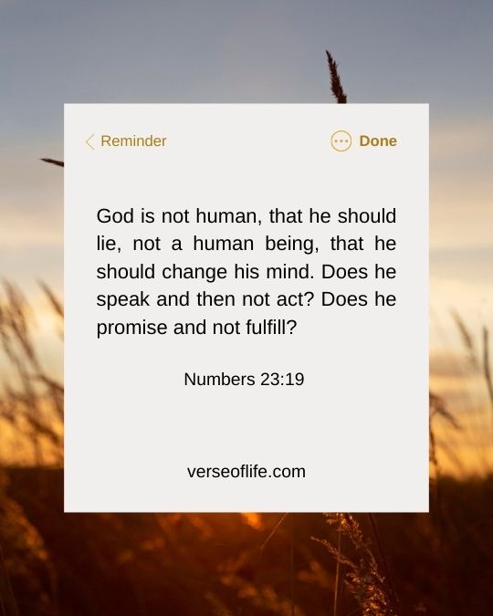 Numbers 23_19 Bible Verses About Lying