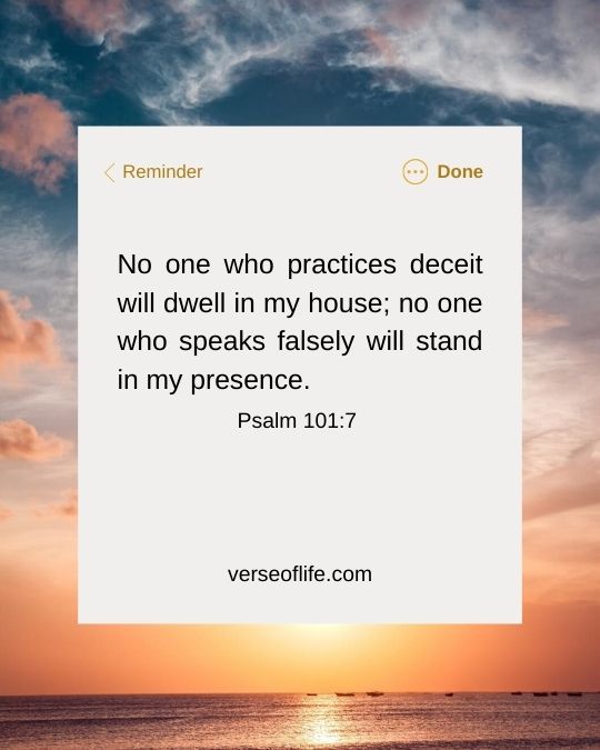 Psalm 101_7 Bible Verses About Lying