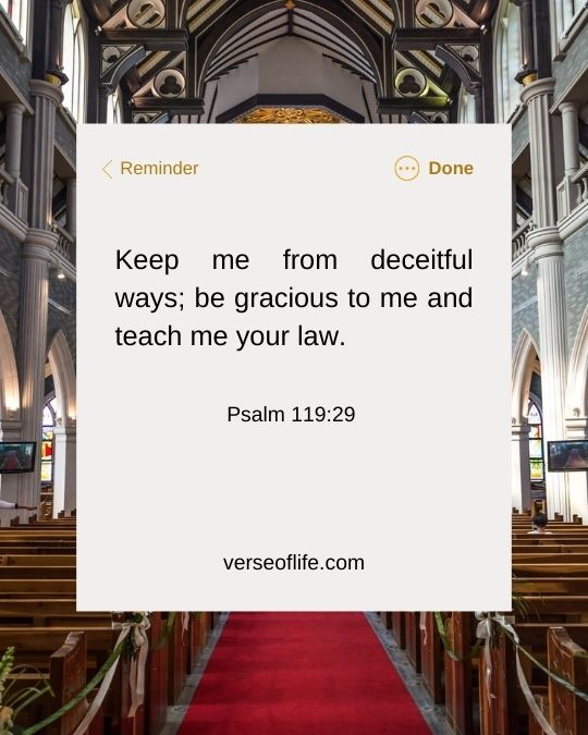 Psalm 119_29 Bible Verses About Lying