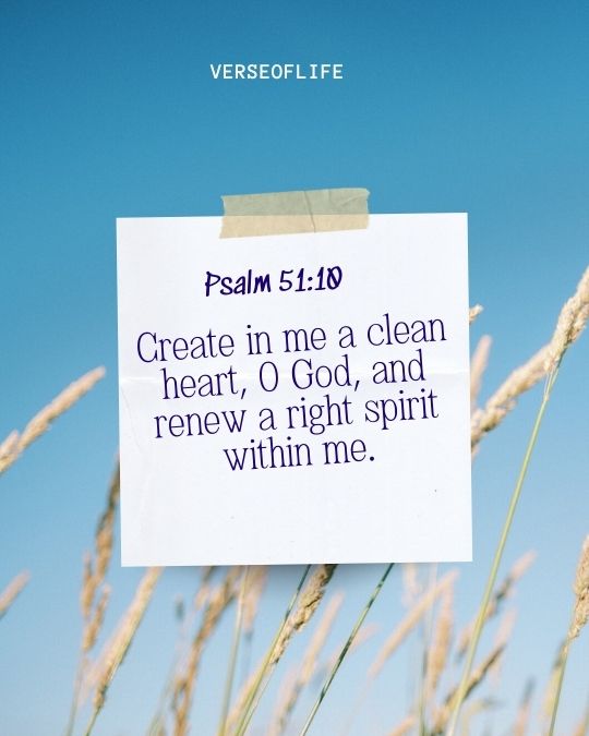 Psalm 51_10 Bible Verses About Self-Control